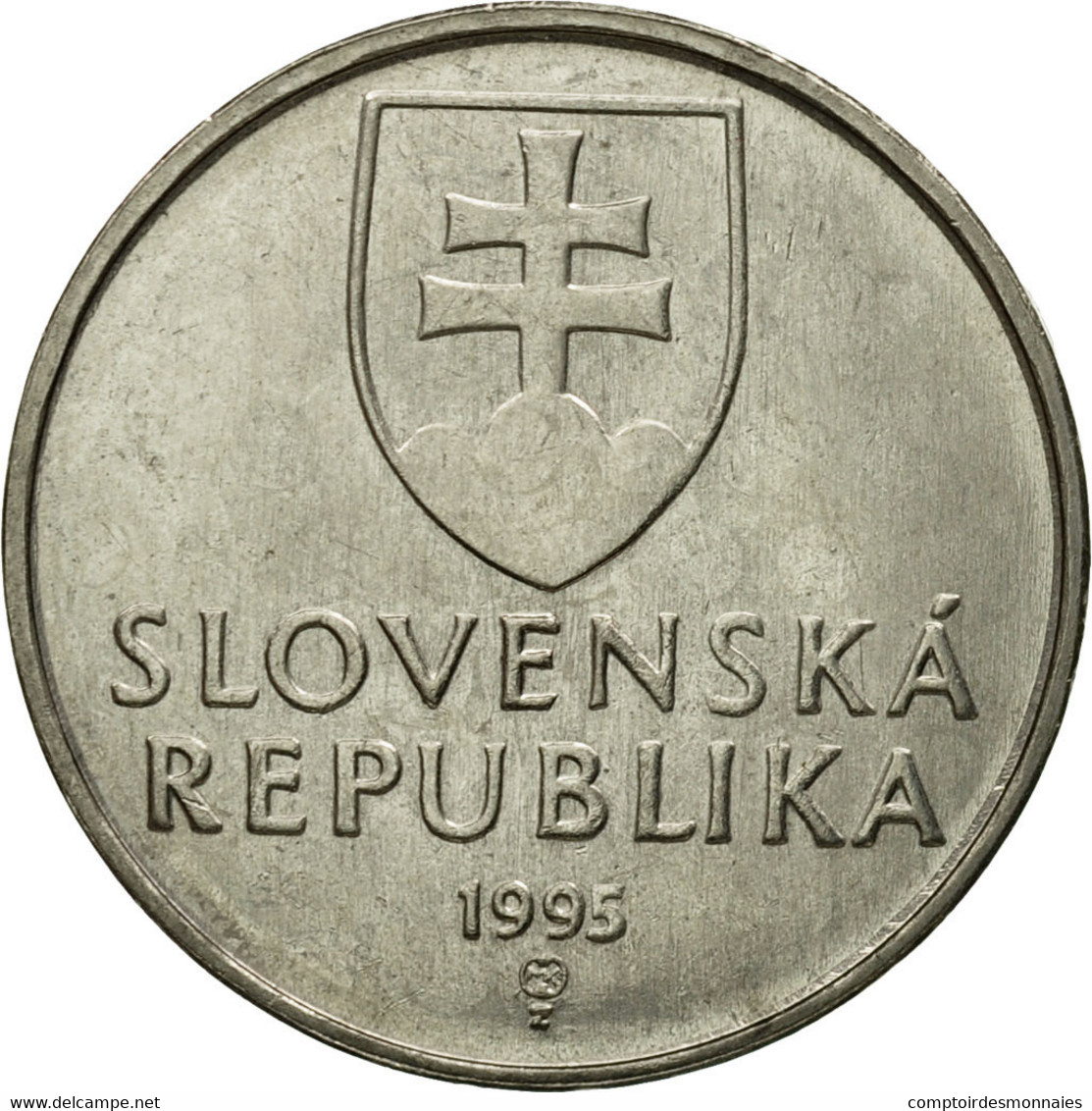 Monnaie, Slovaquie, 2 Koruna, 1995, TTB, Nickel Plated Steel, KM:13 - Slovaquie