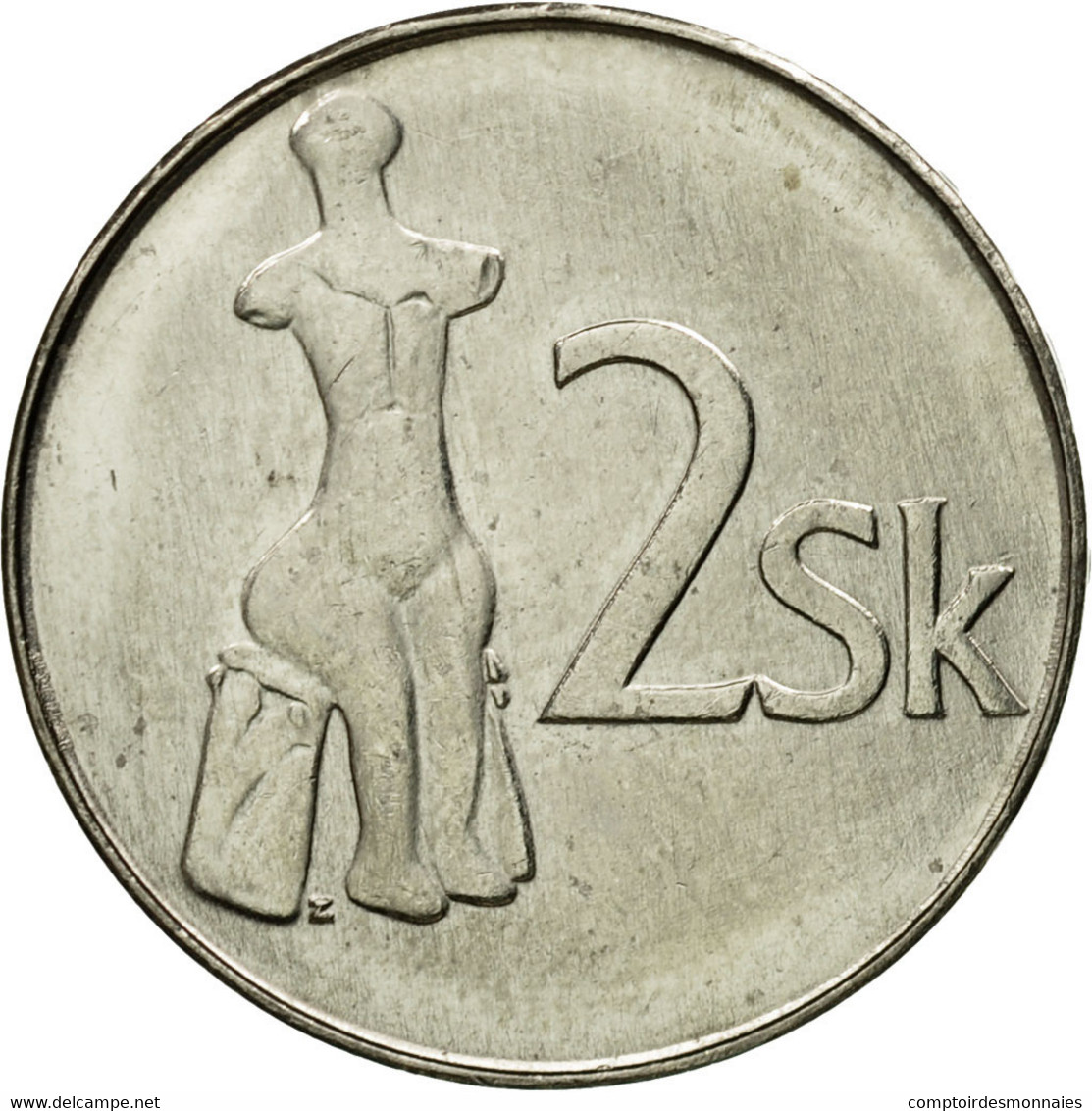 Monnaie, Slovaquie, 2 Koruna, 1995, TTB, Nickel Plated Steel, KM:13 - Slovaquie