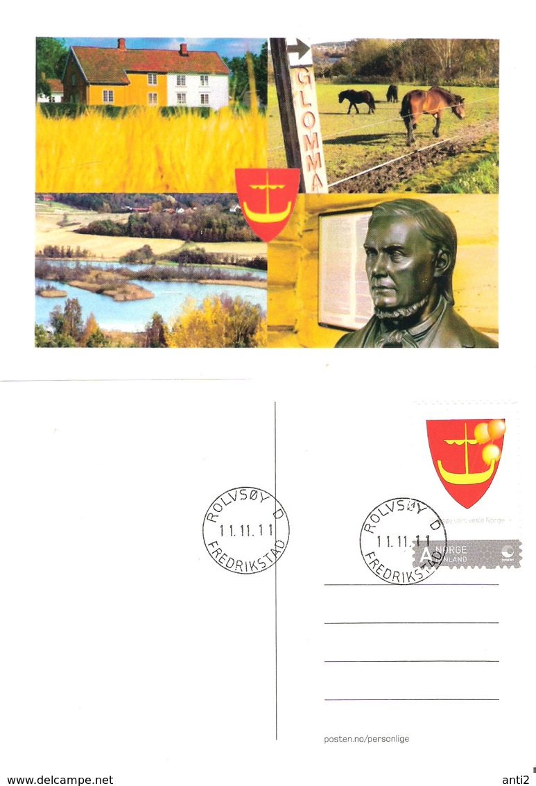 Norway - Norge 2011 Card With Rolvsøy, Special Stamp My Stamp Rolvsøy, Mi 1713 MNH(** - Covers & Documents