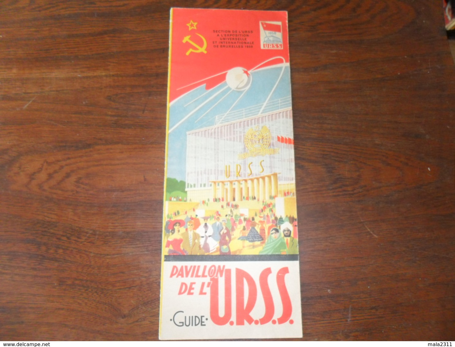 ANCIEN FOLDER / EXPO 58  / PAVILLON URSS - Obj. 'Souvenir De'