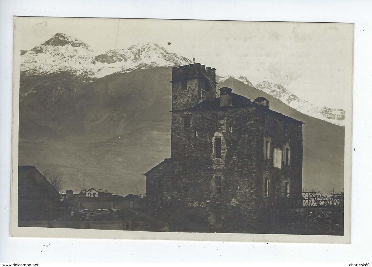 CPA Carte Photo Aosta Torre Del Lebbroso O Leproso - Aosta