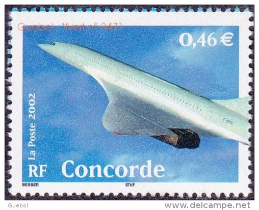 France Transport Concorde N° 3471 ** Avion - Concorde