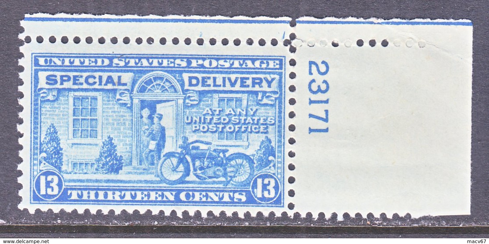 U.S.  E 17  **   MOTORCYCLE  CARRIER   1944  Issue - Express & Recommandés