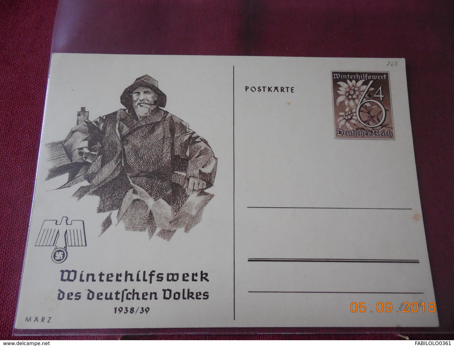 Lot De 4 Entiers Postaux D'Allemagne De 1938/1939 Même Série. - Briefe U. Dokumente