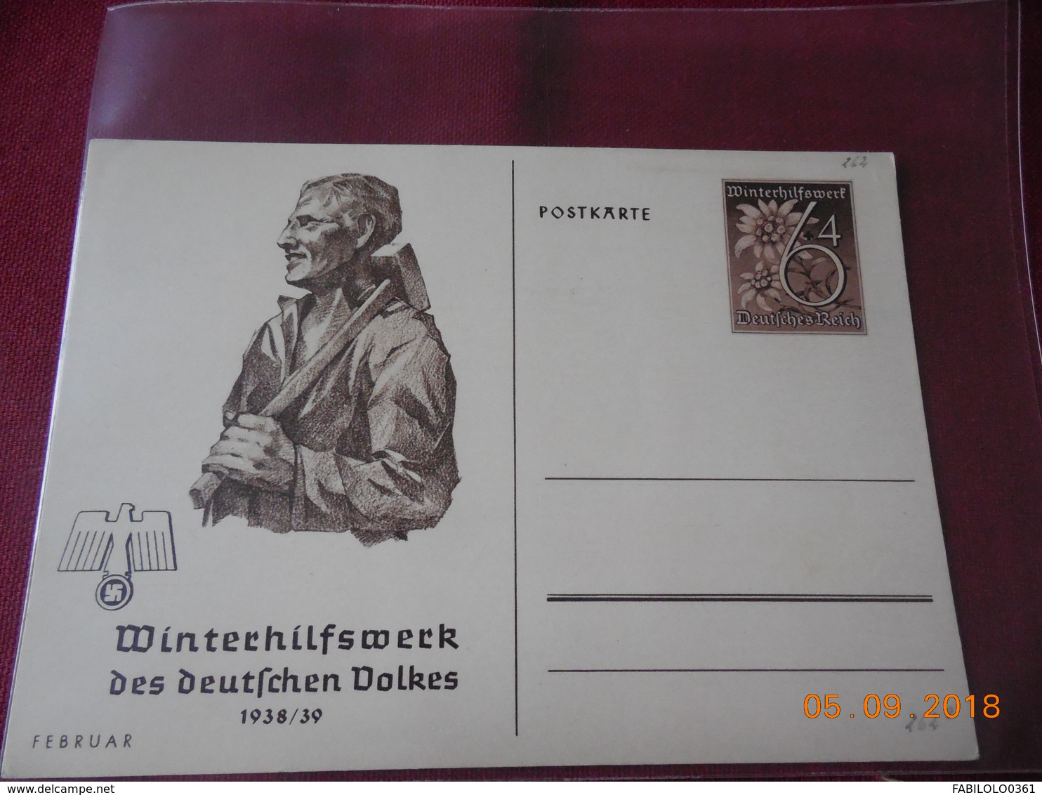 Lot De 4 Entiers Postaux D'Allemagne De 1938/1939 Même Série. - Briefe U. Dokumente