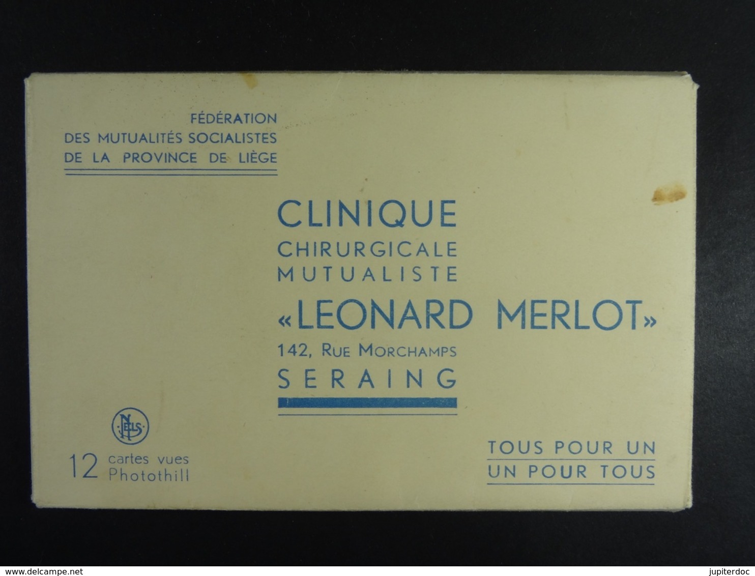 Carnet 12 Cartes Clinique...Léonard Merlot Seraing - Seraing