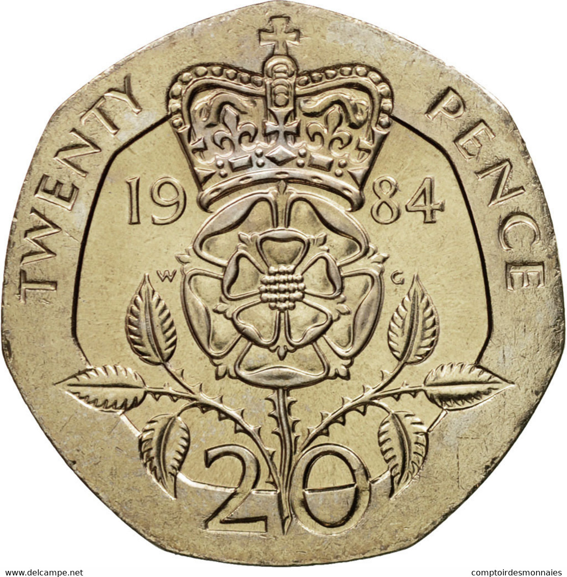 Monnaie, Grande-Bretagne, Elizabeth II, 20 Pence, 1984, SPL, Copper-nickel - 20 Pence