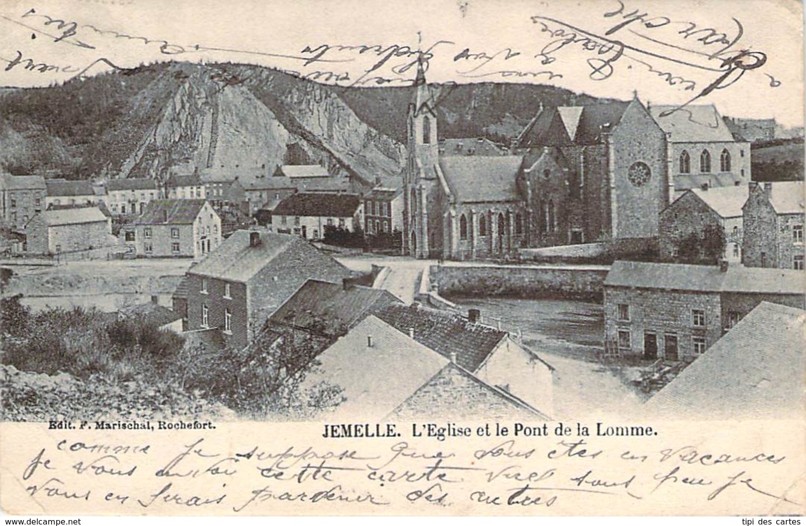 Belgique - Jemelle - L'Eglise Et Le Pont De La Lomme - Sonstige & Ohne Zuordnung