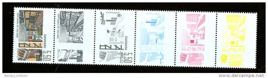 Denmark. Proofs And Original Stamps In 6-stripe, MNH. Under 5000 Piece. - Prove E Ristampe