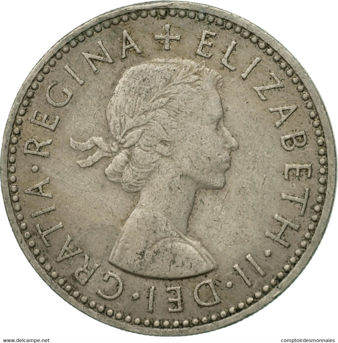 Monnaie, Grande-Bretagne, Elizabeth II, Shilling, 1954, TB+, Copper-nickel - I. 1 Shilling