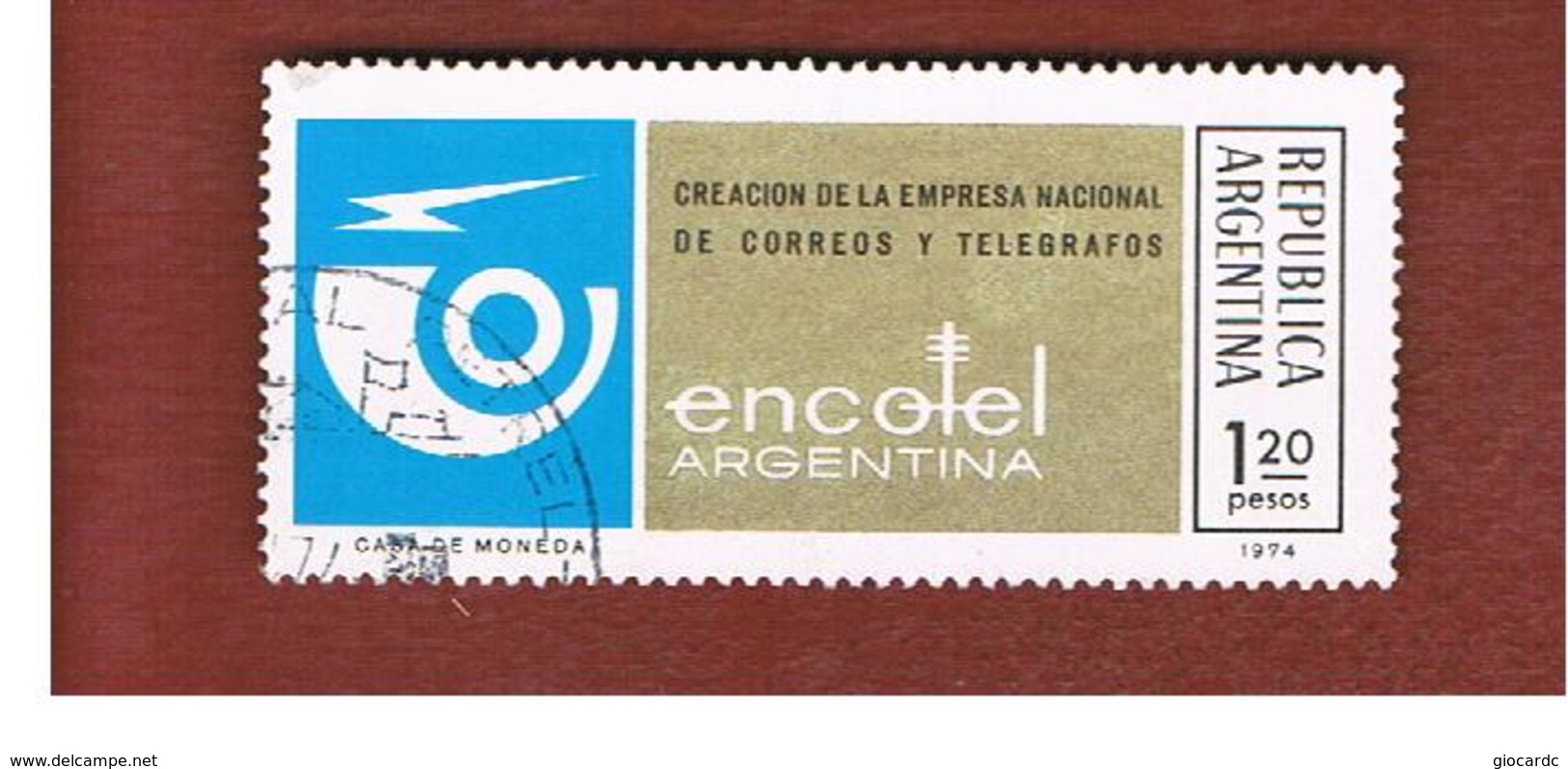 ARGENTINA - SG 1445  - 1974  ENCOTEL   -   USED ° - Usati