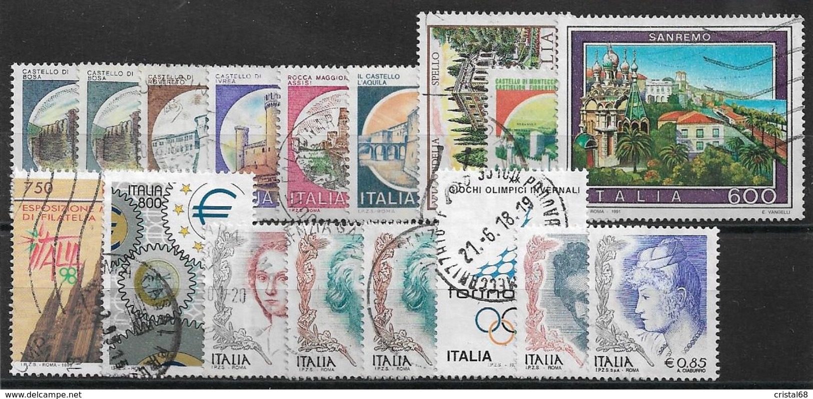 ITALIE, Période 1929/2002 - Lots De 77 Timbres, "A SAISIR " - Neufs & Oblitérés. (voir 3 Scans) - Collections