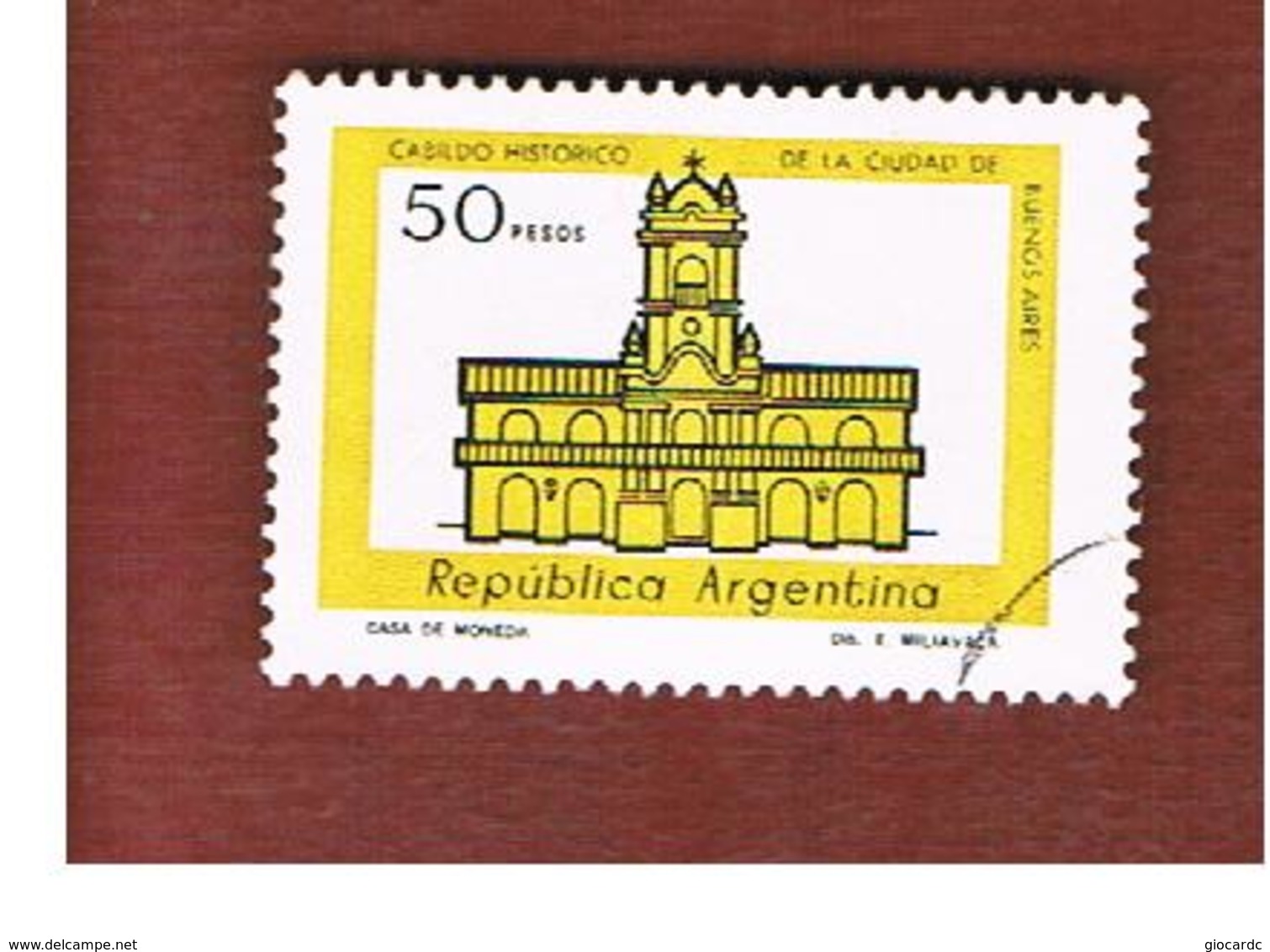 ARGENTINA - SG 1541  - 1977  BUILDINGS:     CABILDO DE SALTA DE BUENOS AIRES   -   USED ° - Gebraucht