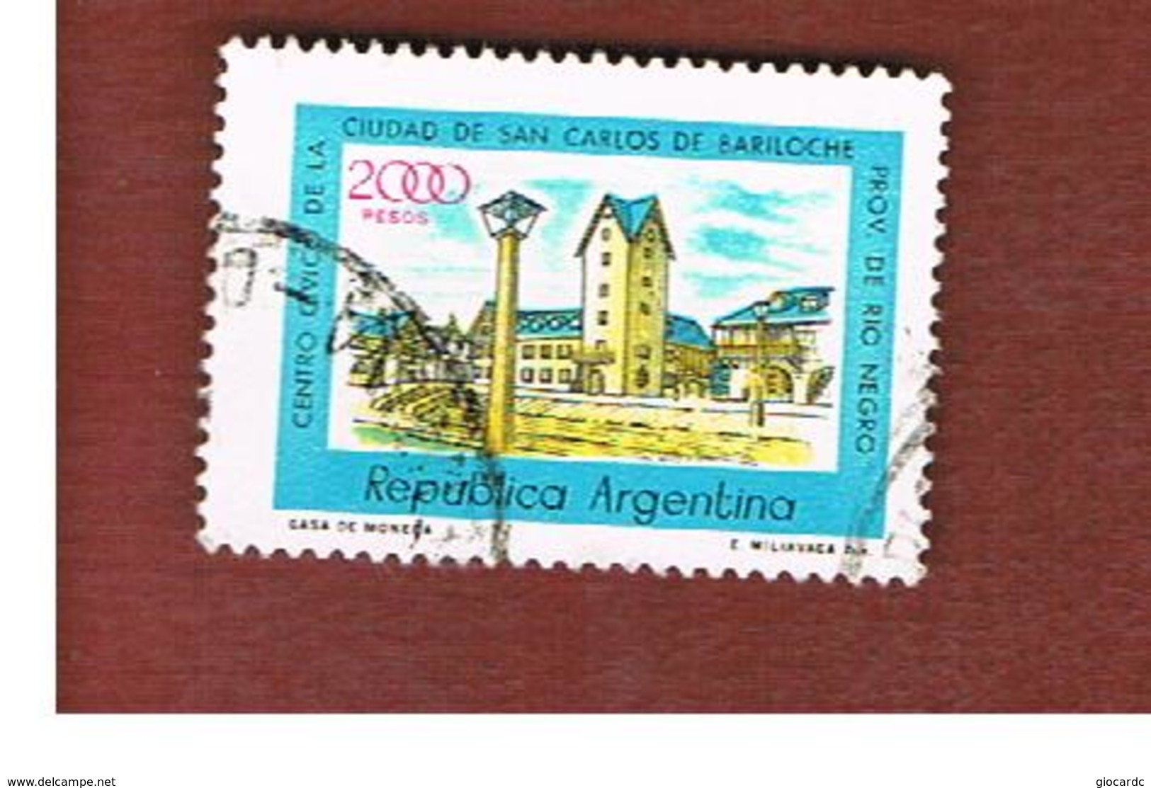 ARGENTINA - SG 1554  - 1977  CIVIC CENTER, BARILOCHE    -   USED ° - Usati