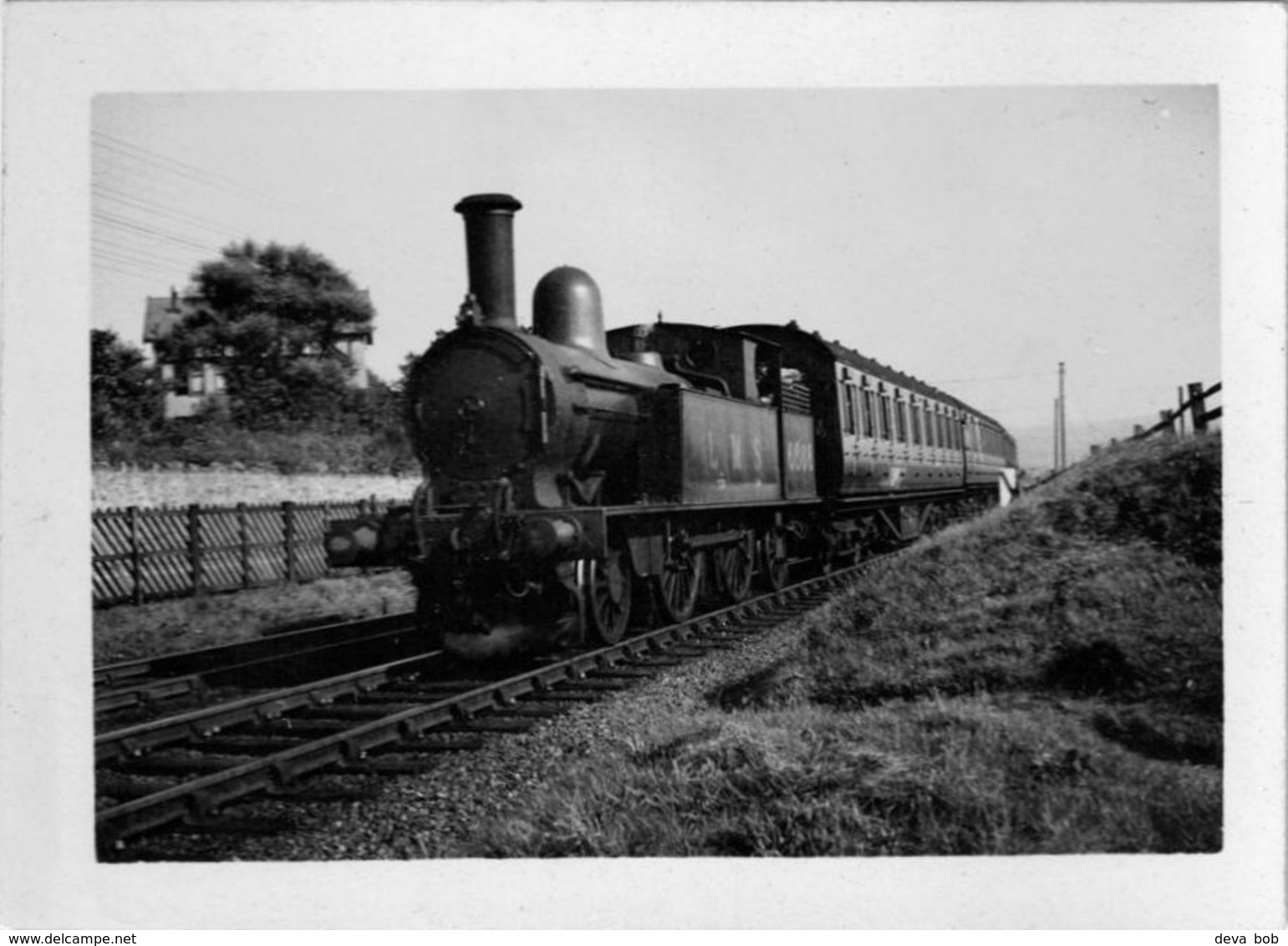 Railway Photo LMS 1P 6666 Deganwy LNWR 2-4-2T Loco - Trains