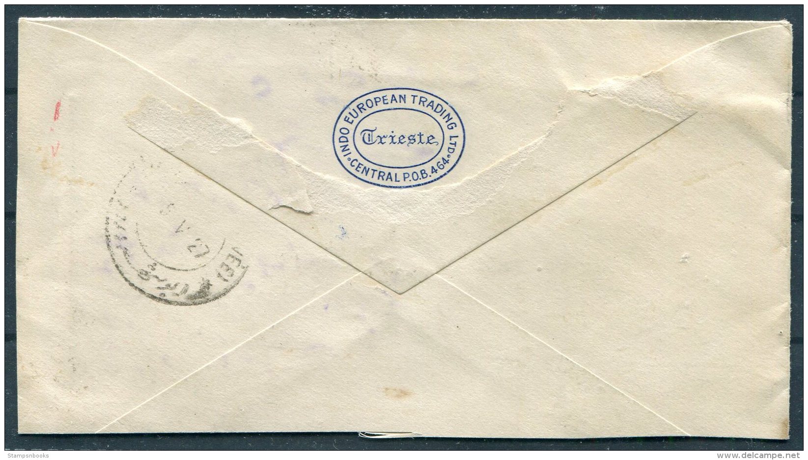 1927 Italy Trieste Indo-European Trading Ltd Cover -Ispahan - Iran