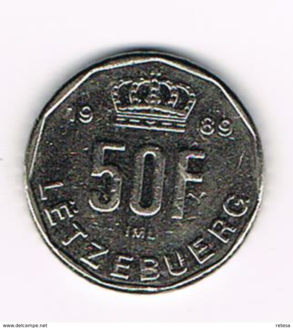 =&  LETZEBUERG  50 FRANCS 1989 - Luxembourg