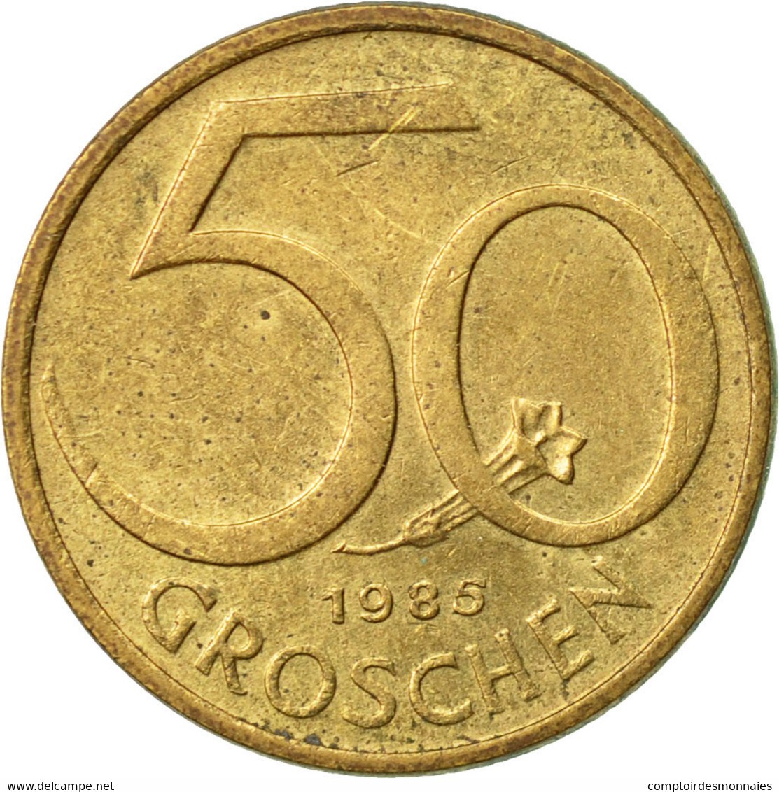 Monnaie, Autriche, 50 Groschen, 1985, TTB, Aluminum-Bronze, KM:2885 - Autriche