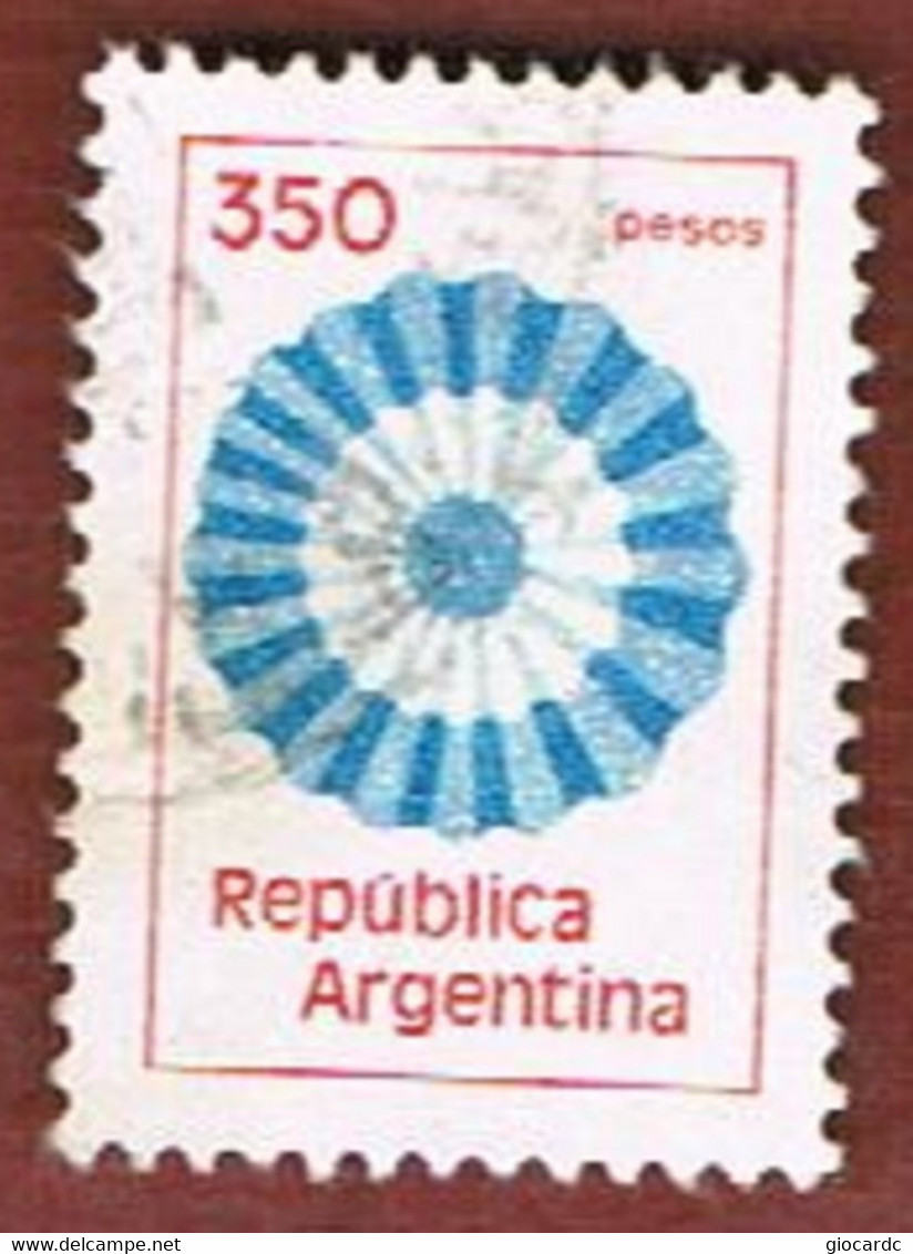 ARGENTINA - SG 1628  - 1980.1982 ROSETTE     -   USED ° - Gebruikt