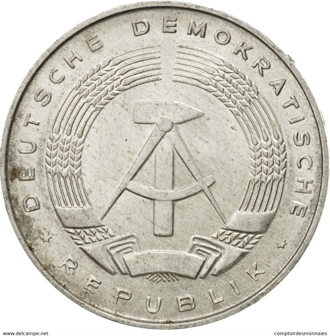 Monnaie, GERMAN-DEMOCRATIC REPUBLIC, 5 Pfennig, 1975, Berlin, TTB, Aluminium - 5 Pfennig