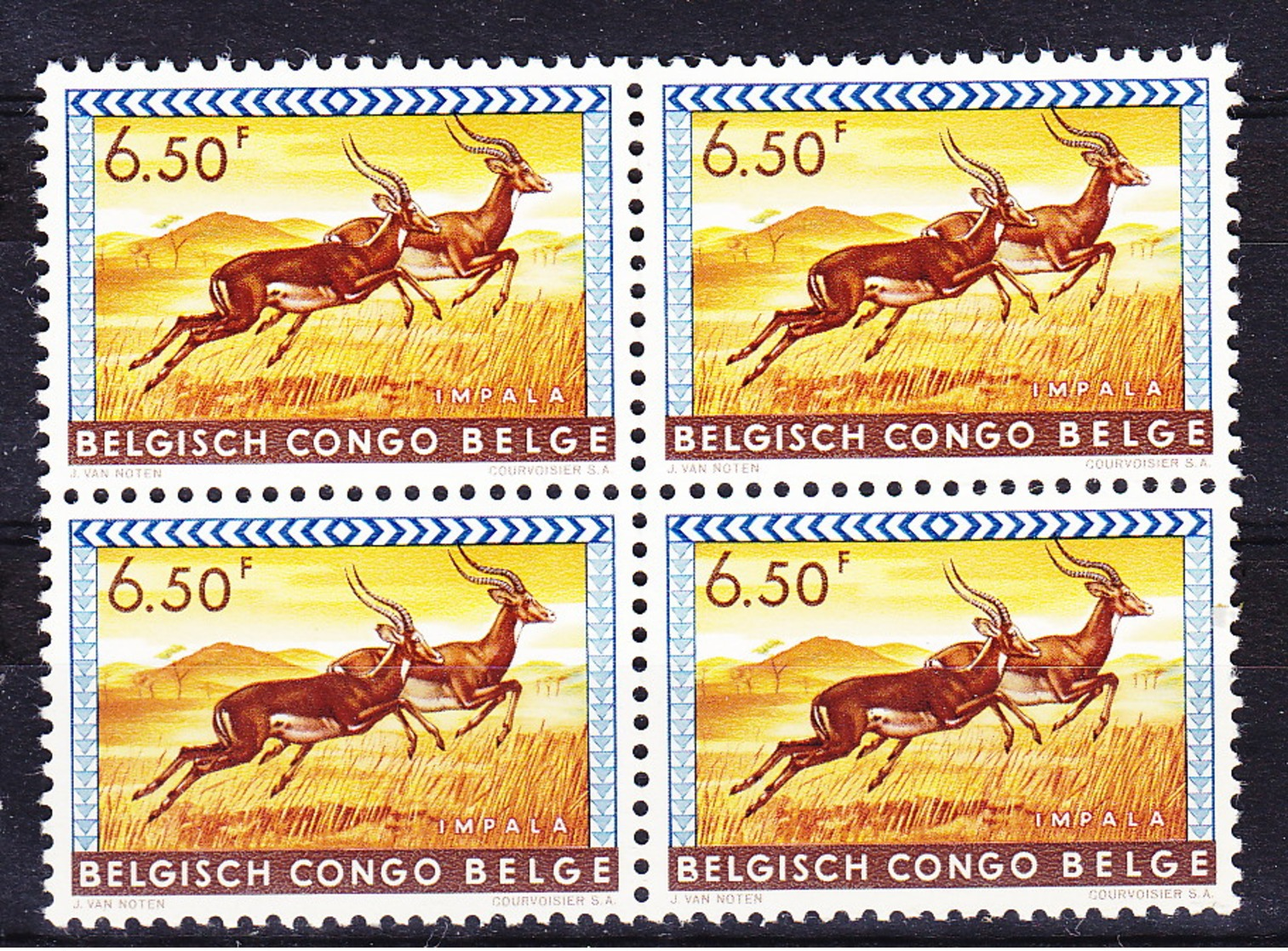 Belgisch Kongo - Congo Belge    Nr 359  Bloc 4 Timbres/blok 4 Zg           Neufs - Postfris - MNH   (xx) - Neufs