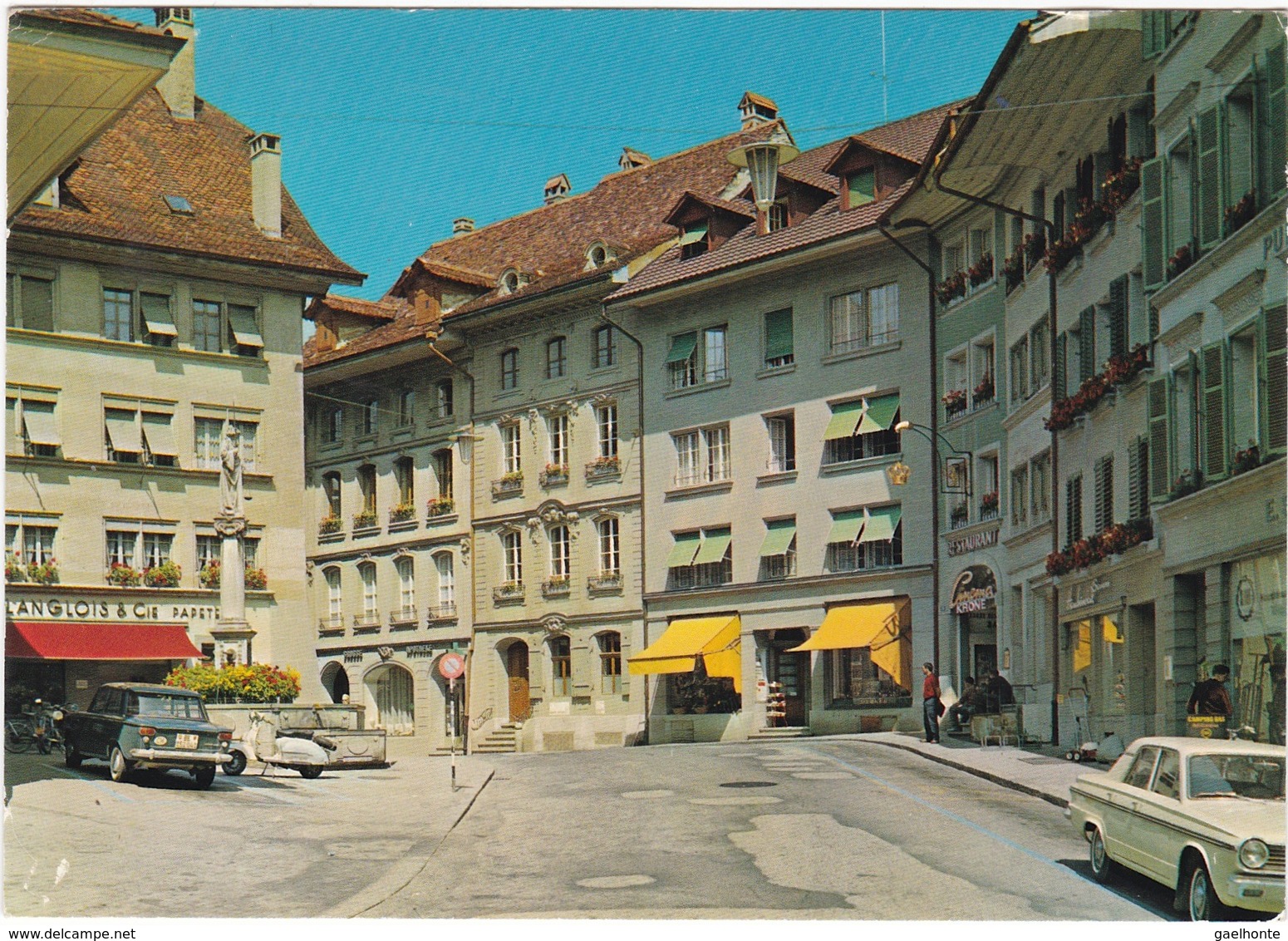 E387 SUISSE - BURGDORF - KRONENPLATZ - BERTHOUD - PLACE DE KRONE - BOUTIQUE L'ANGLOIS & Cie PAPETERIE - Berthoud