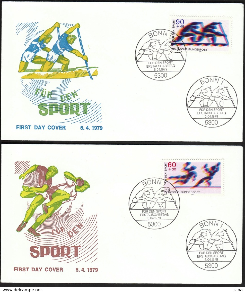 Germany Bonn 1979 / For Sport / Fur Den Sport / Handball, Canoeing / FDC - Kanu