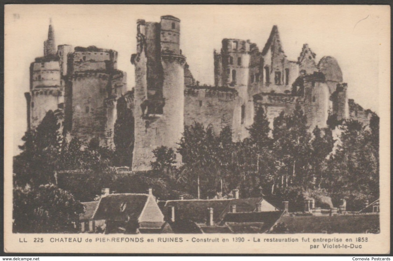 Château De Pierrefonds En Ruines, Oise, C.1930s - CAP CPSM LL225 - Pierrefonds