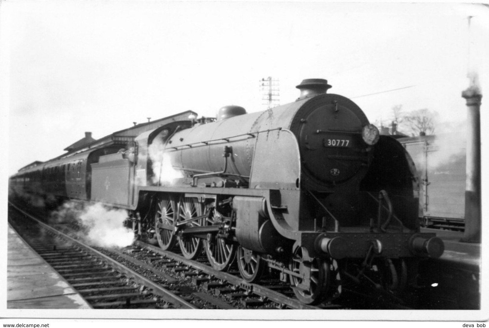 Railway Photo SR King Arthur 30777 Sir Lamiel Basingstoke 1960 Southern N15 Loco - Trains