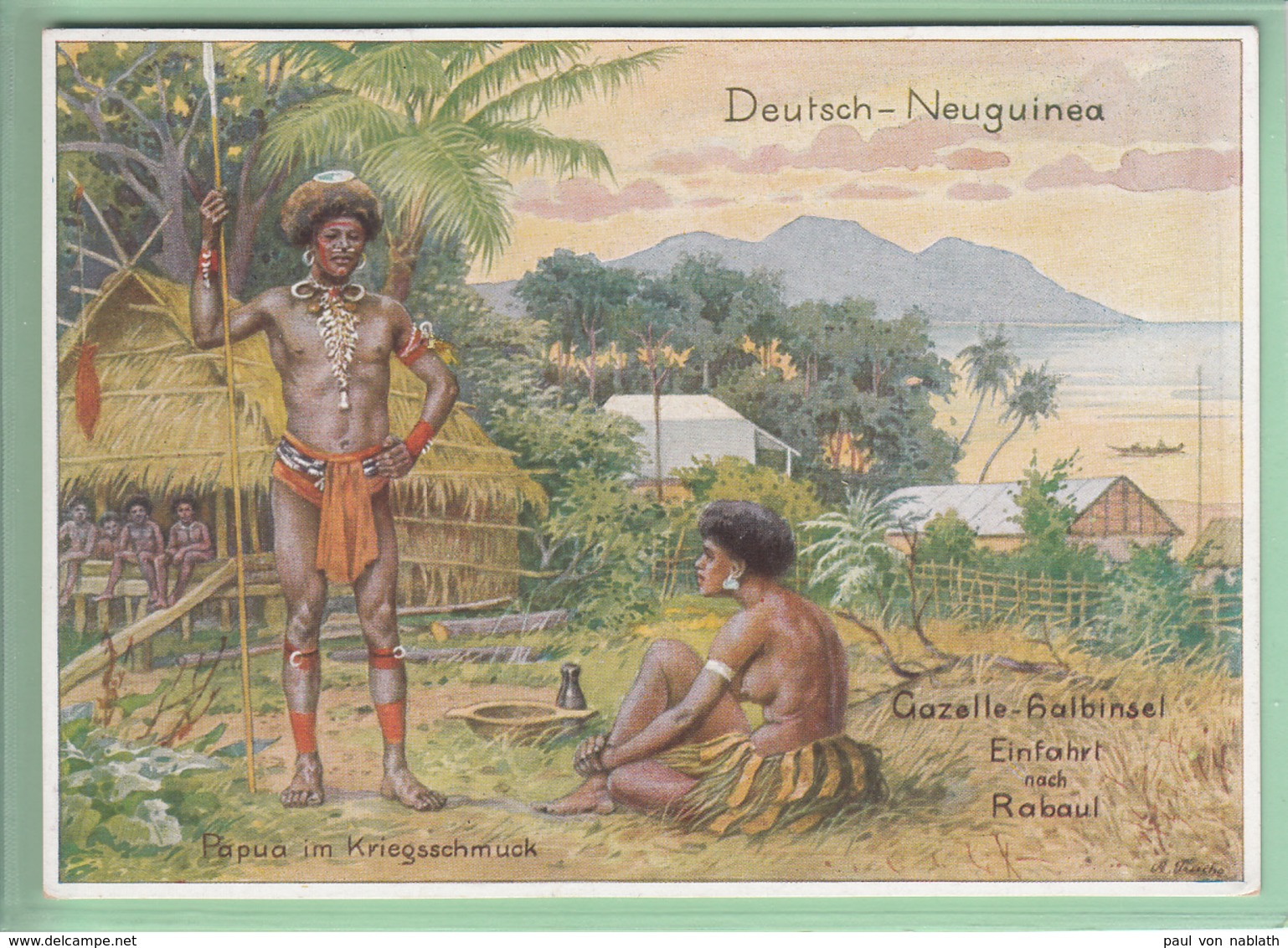 Sonderstempel Dresden Deutsche Kolonial-Ausstellung 1939 Auf AK Deutsche-Neuguinea # Papua # Reichskolonialbund - Storia Postale