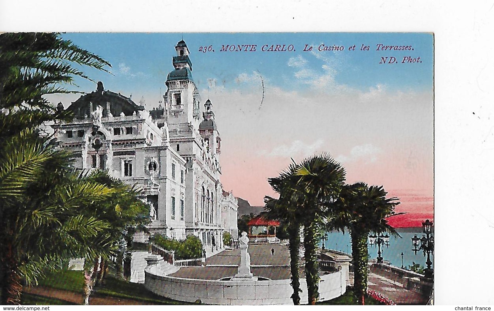 4 Cpa Monte-Carlo : Kiosque, Casino, Terrasses - Verzamelingen