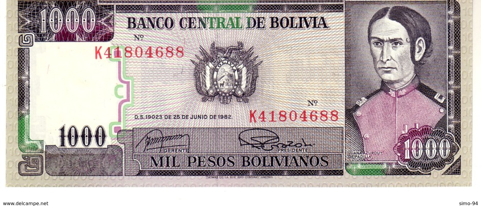 Bolivia P.167 100 0 Bolivians 1982  Unc - Bolivia