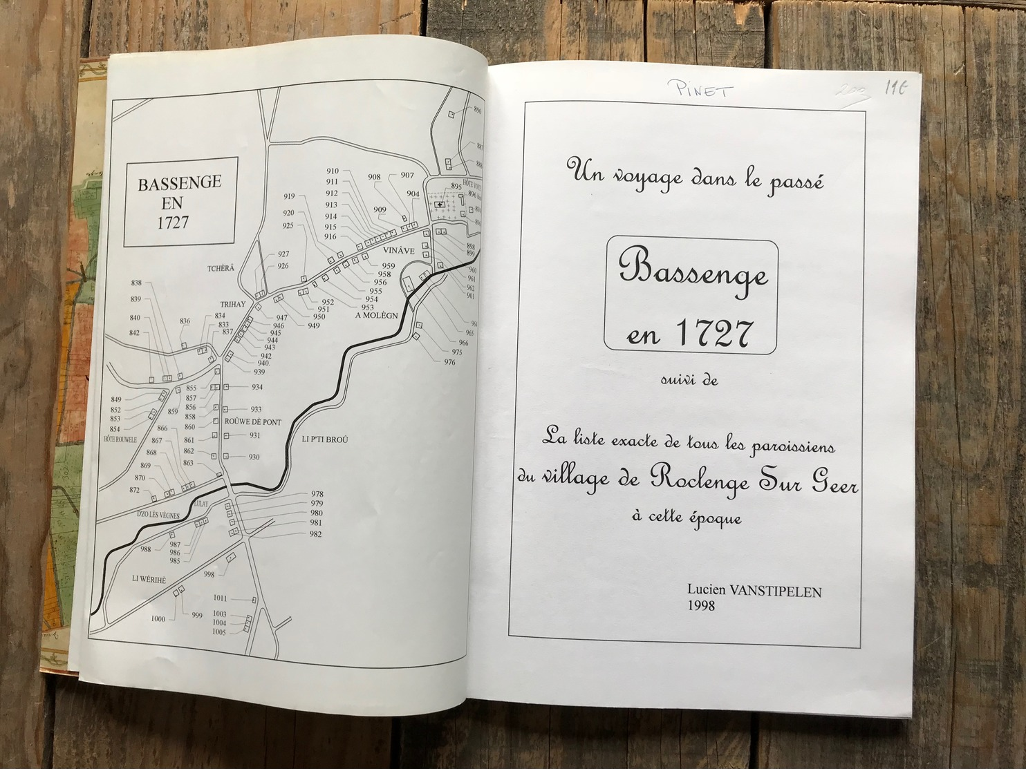 VANSTIPELEN Un Voyage Dans Le Passé De Bassenge En 1727 Paroissiens Village De Roclenge-sur-Geer Régionalisme Lieux Dits - Belgique