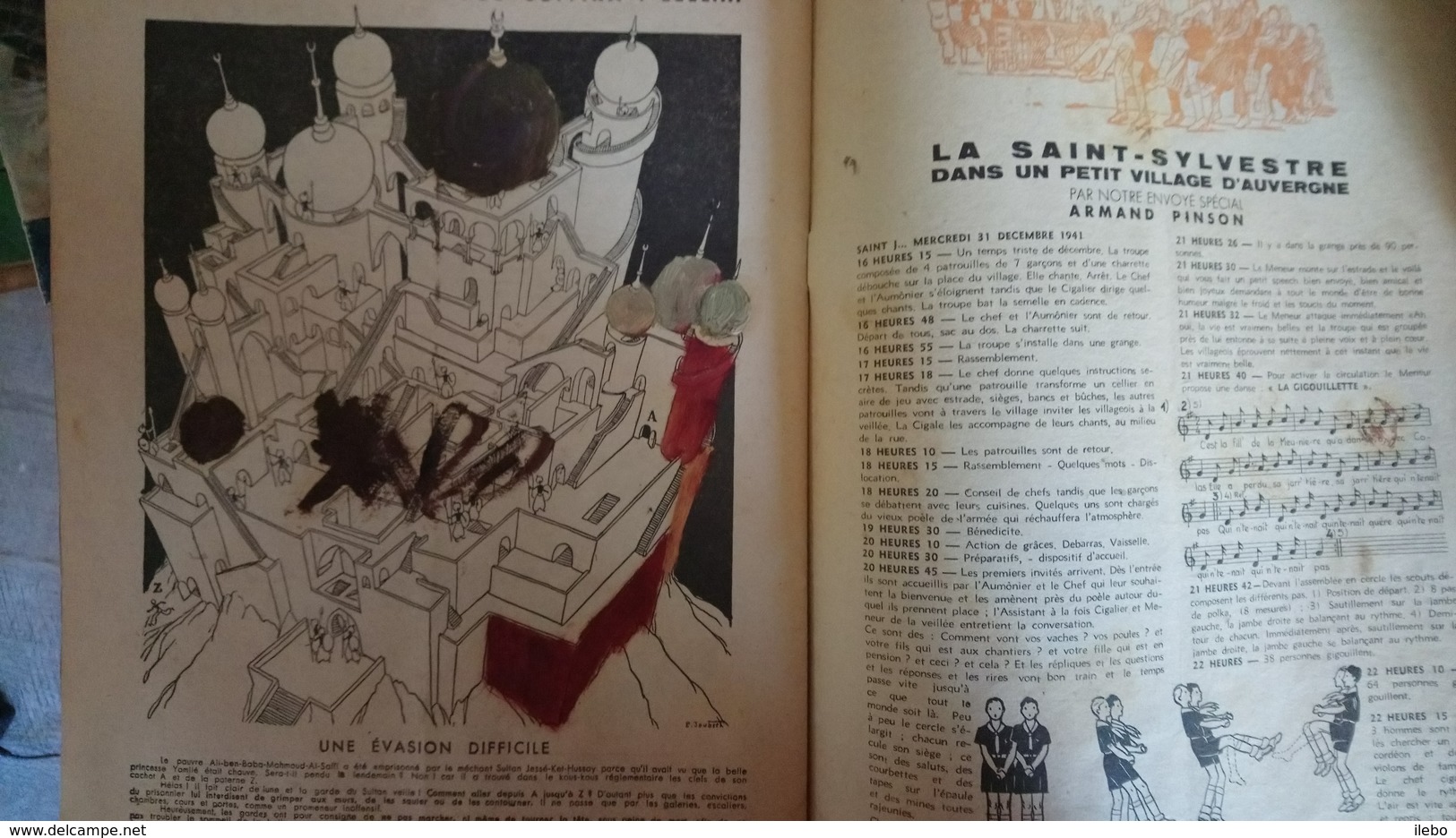 Revue Scout Noël 1941 Joubert Jeux Chansons Bricolage Frontons Scoutisme - Scoutisme