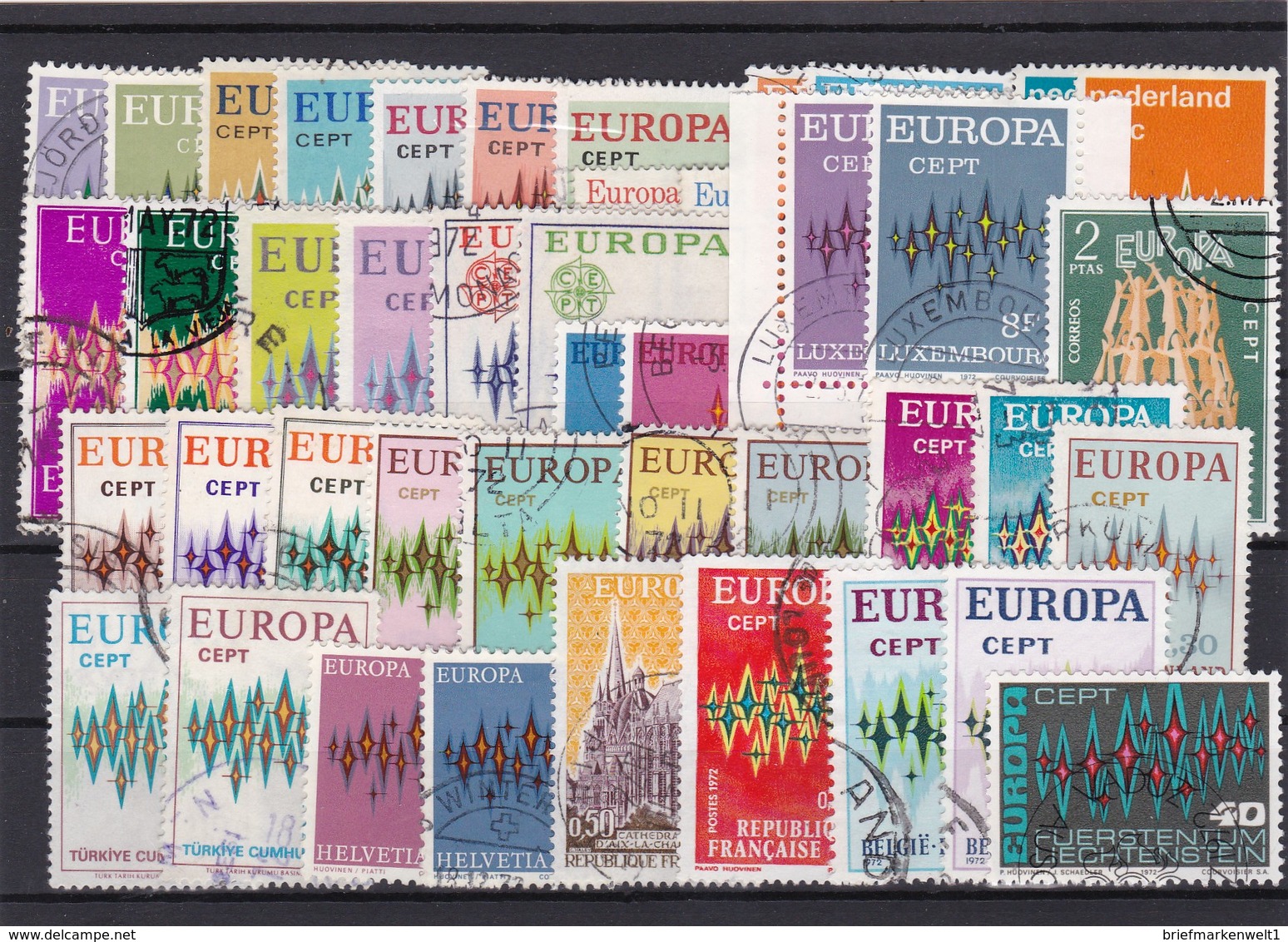 Europa Cept, Kpl. Jahrgang 1972, Gest. (K 3364) - Full Years