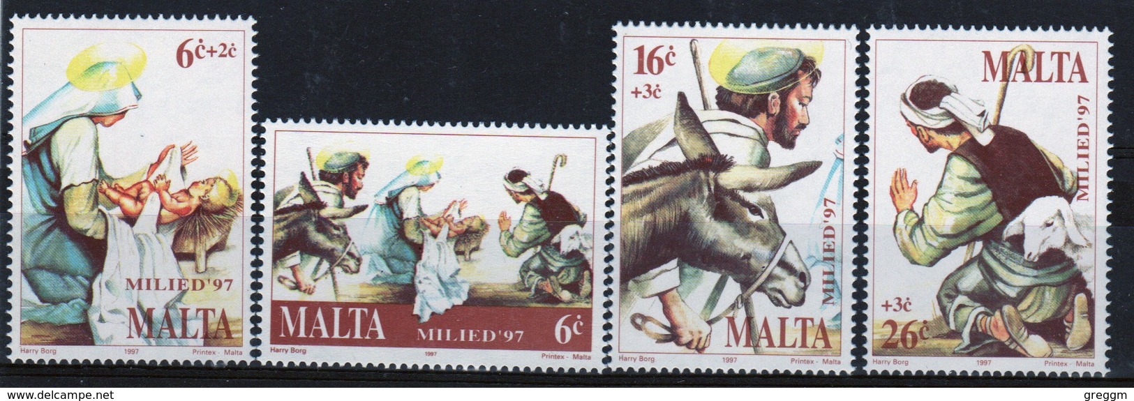 Malta 1997 Set Of Stamps To Celebrate Christmas. - Malta