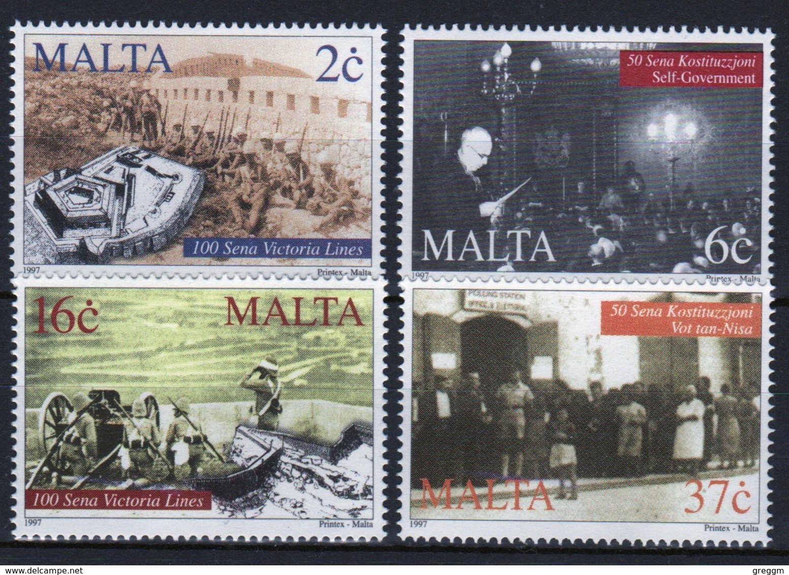 Malta 1997 Set Of Stamps To Celebrate Anniversaries. - Malta