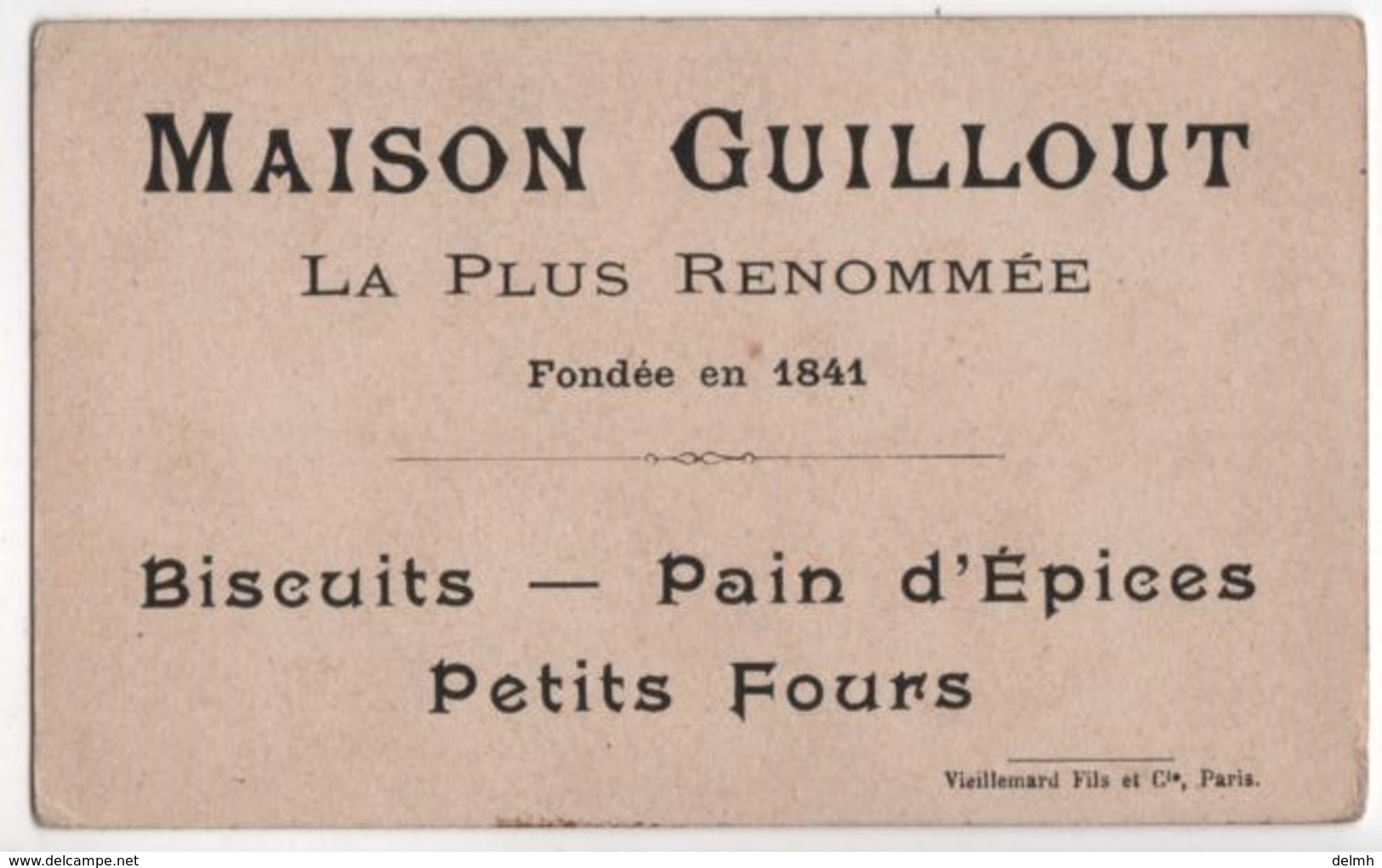 CHROMO Maison GUILLOUT Biscuits Pain D'Epices Peintre - Sonstige & Ohne Zuordnung