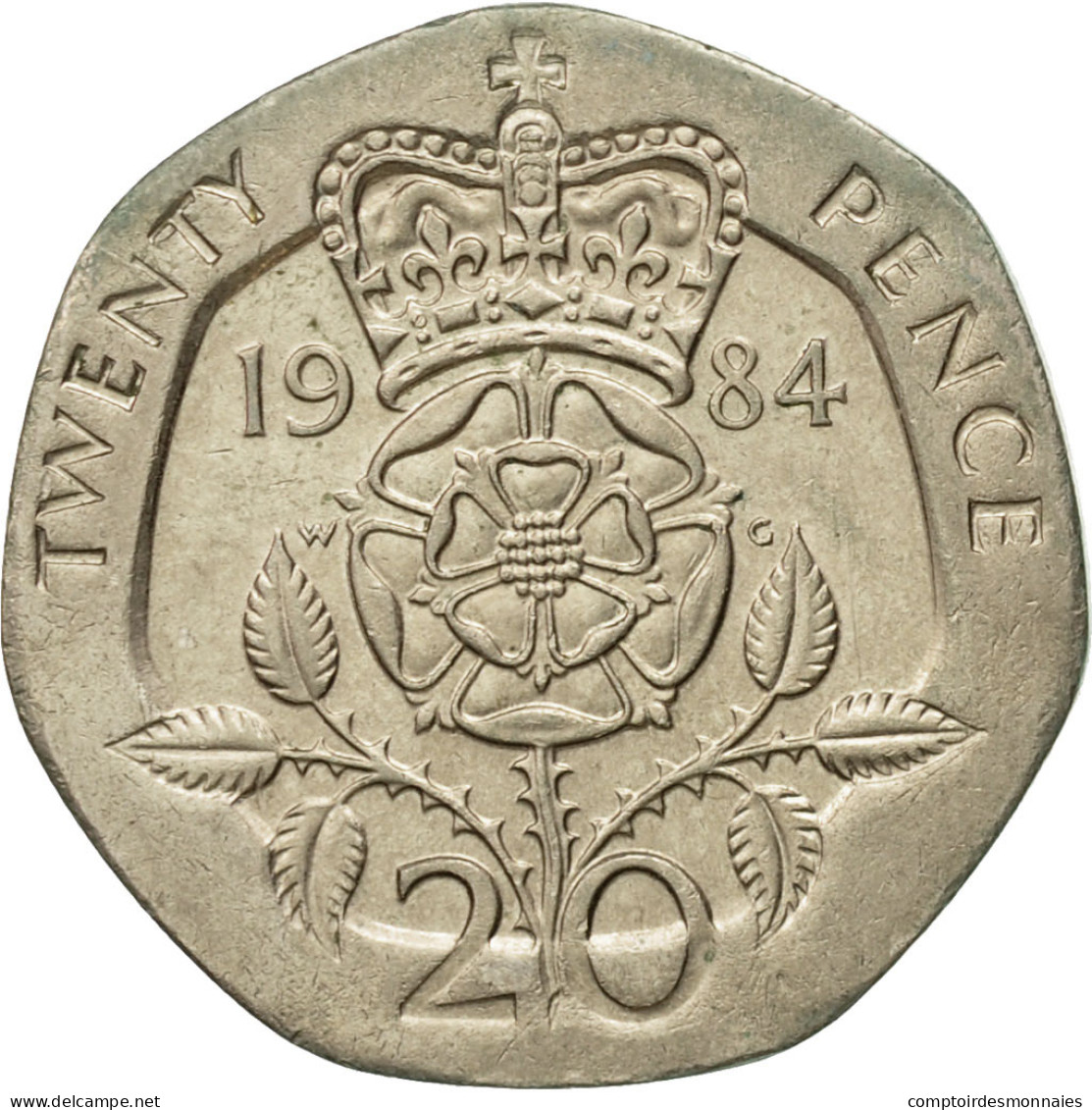 Monnaie, Grande-Bretagne, Elizabeth II, 20 Pence, 1984, TTB, Copper-nickel - 20 Pence