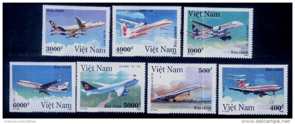 Vietnam Viet Nam MNH Perf Stamps 1992 : Modern Aircraft / Concorde / Airbus A-320 / Boeing (Ms637) - Vietnam