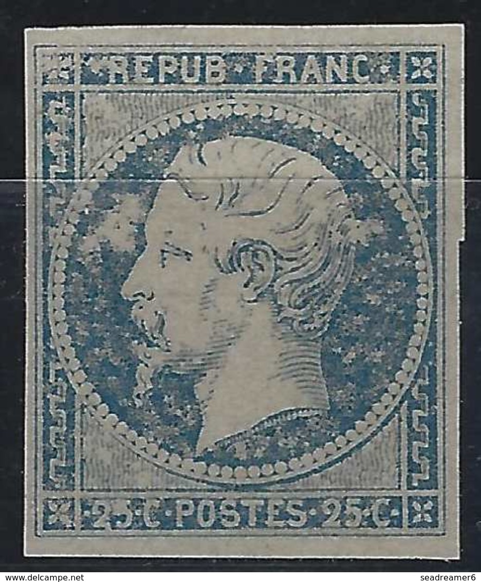 1852 Louis Napoléon N°10c 25c Bleu Essai ...TTB - 1852 Louis-Napoléon