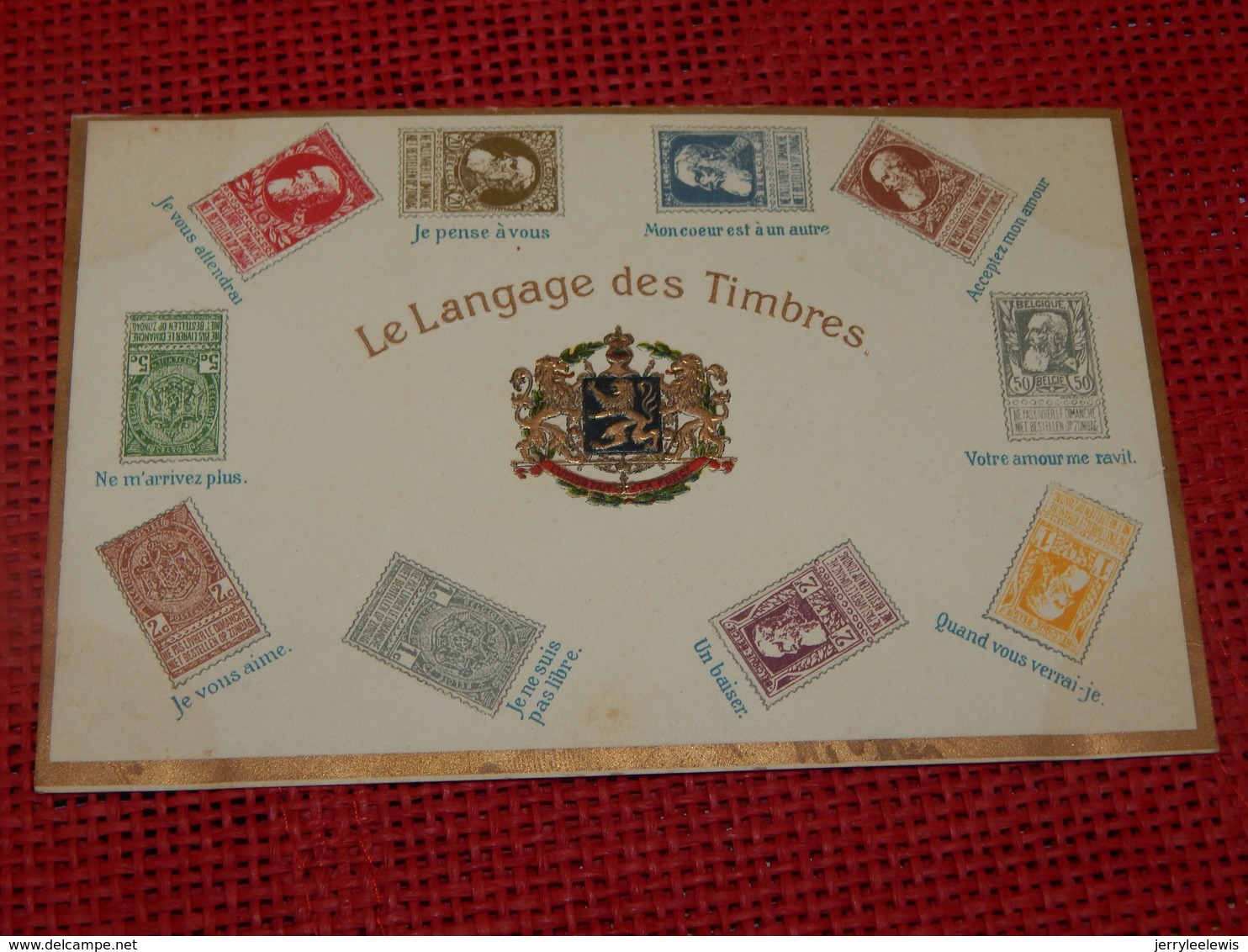 FANTAISIES  -  BELGIQUE  -    " Le Langage Des Timbres  " - Autres & Non Classés