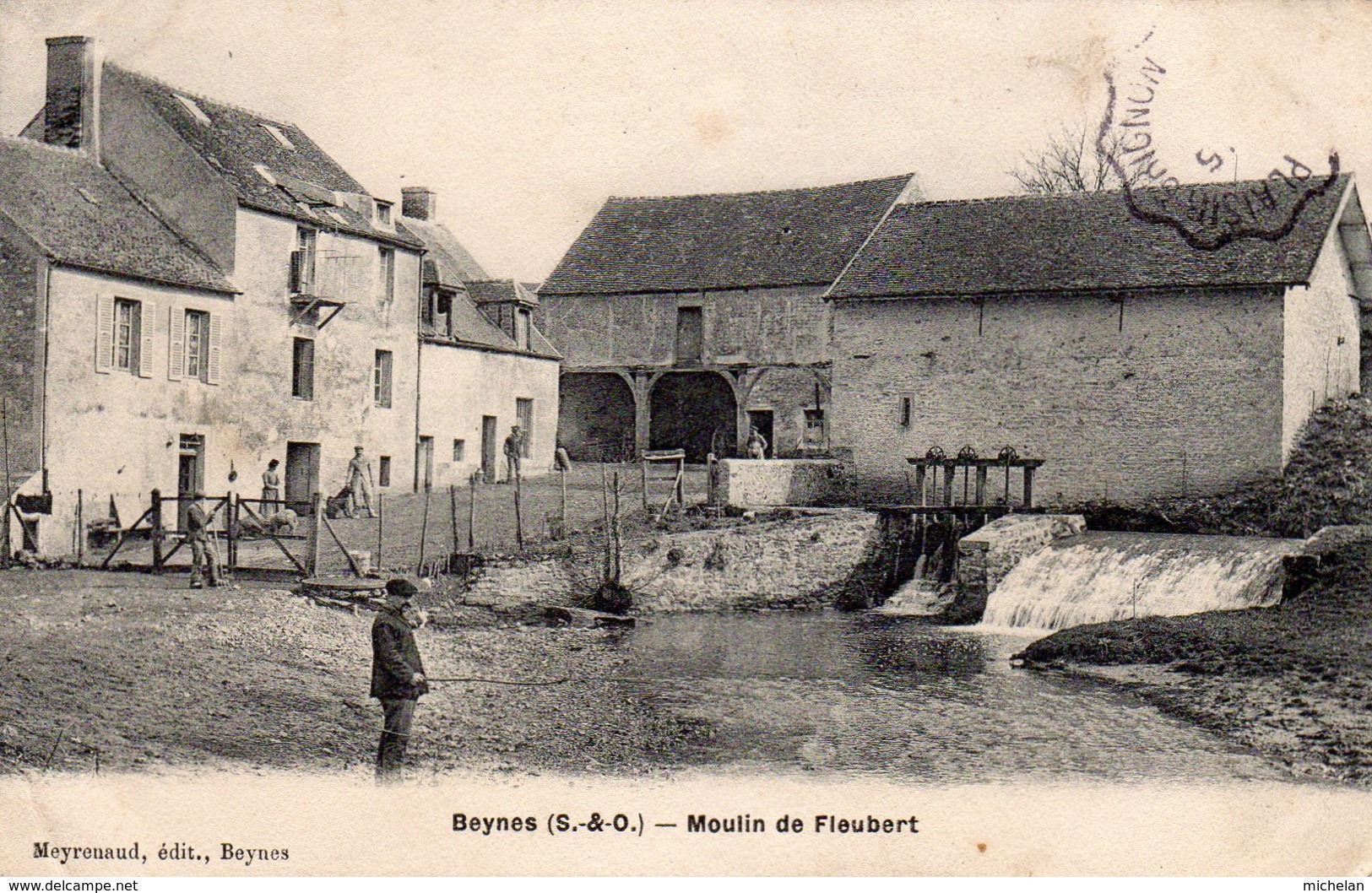 CPA   78   BEYNES---MOULIN DE FLEUBERT---" PECHEUR " - Beynes