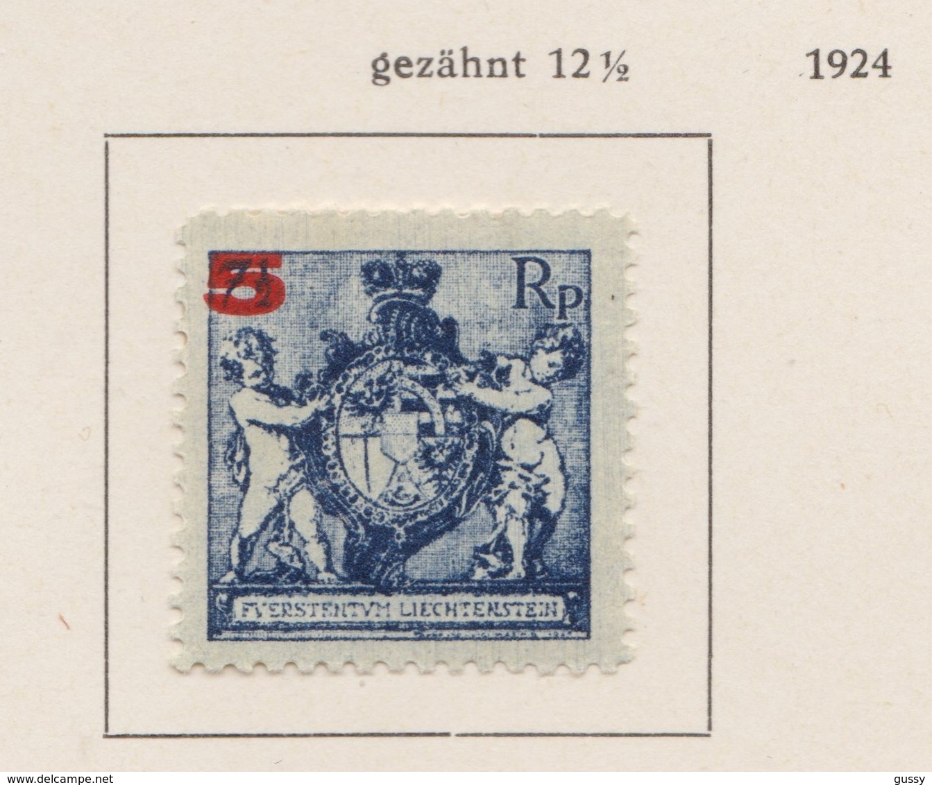 LIECHTENSTEIN 1921:   Timbre Neuf*,    TTB - Verzamelingen