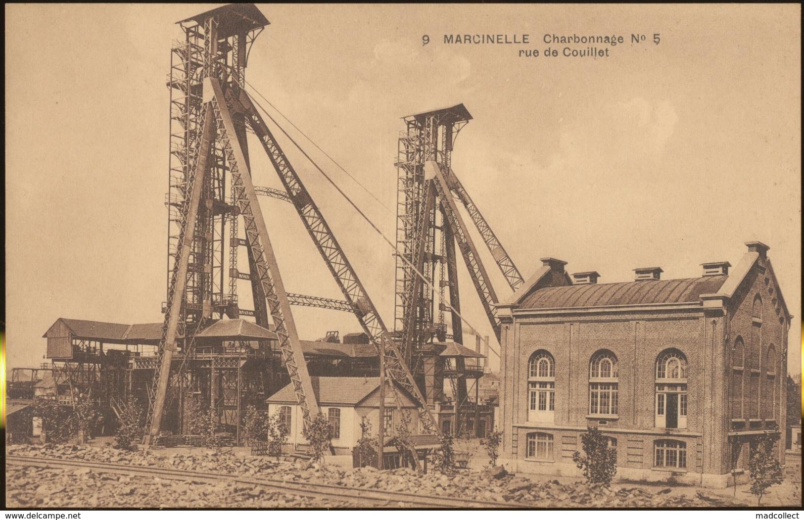 Marcinelle.  Charbonnage No5 Rue De Couillet. Charleroi. Postkaart Onverstuurd. - Charleroi