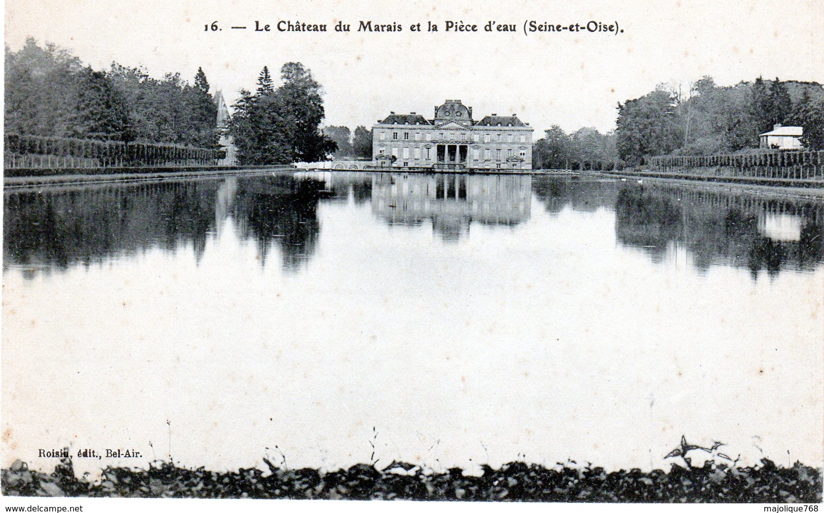 Cpa - Le Château Du Marais Et La Pièce D'eau (seine-et-Oise) - Other & Unclassified