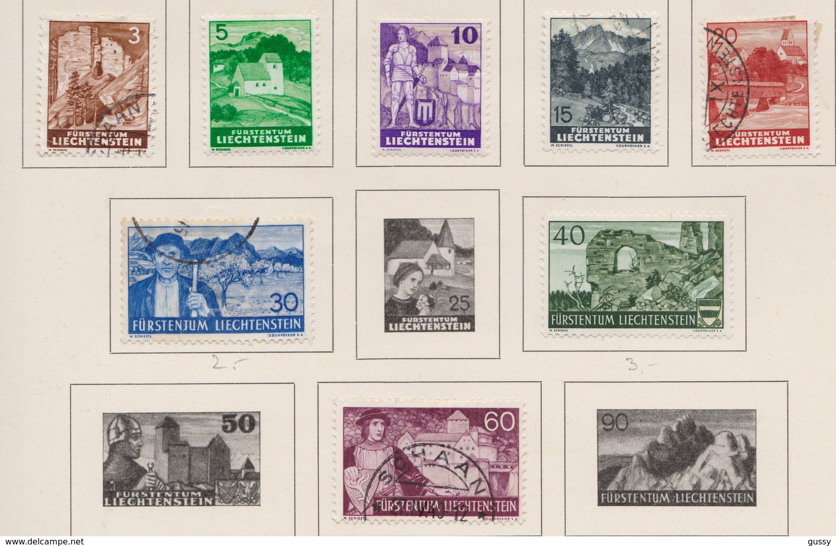 LIECHTENSTEIN 1937-38:   Timbres Neufs* Ou Oblitérés,    TTB - Collections