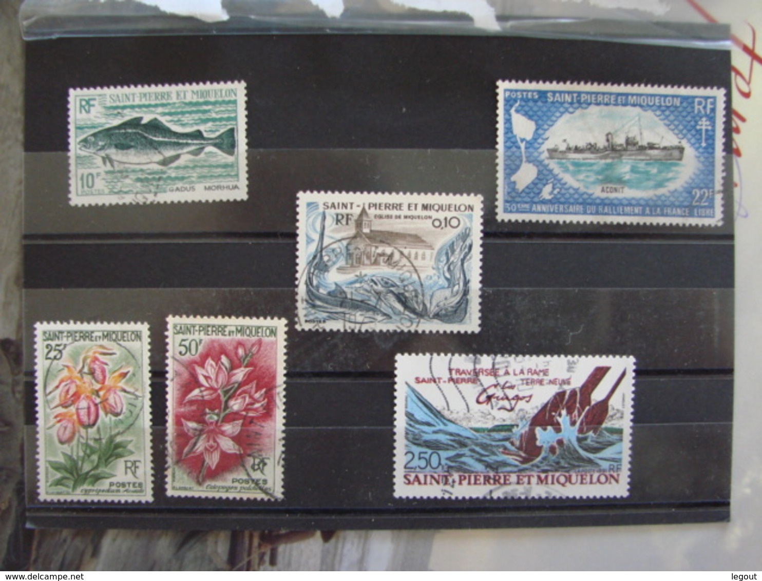 SPM/Saint Pierre Et Miquelon Lot Oblitérés N°362,363, 424, 414, 439, 546 - Cote Y&T 21,30€ - Collections, Lots & Séries