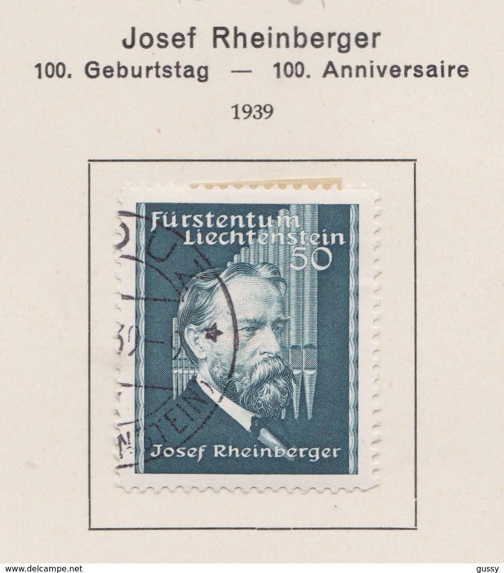 LIECHTENSTEIN 1939:   Timbre Oblitéré,    TTB - Collections