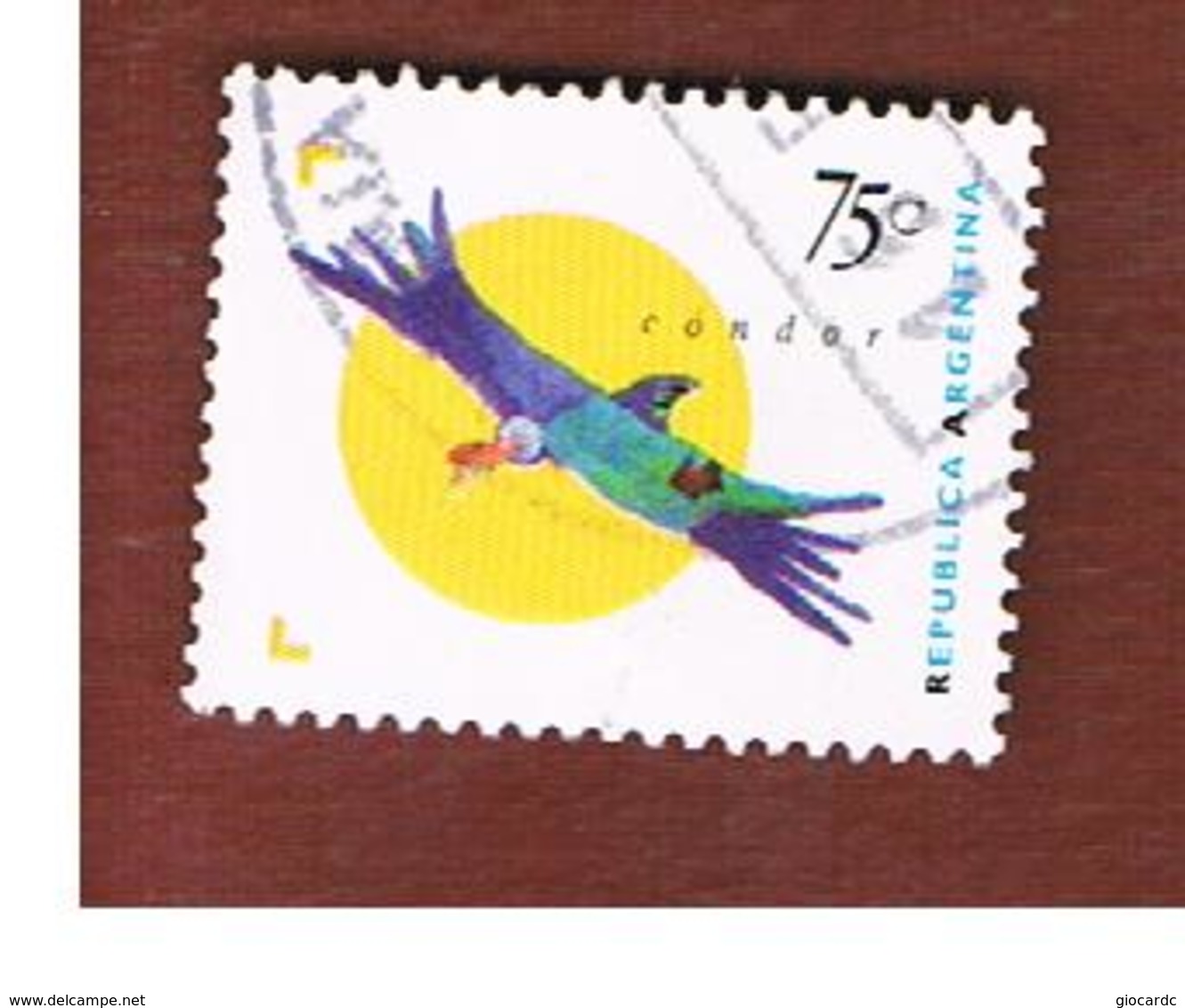 ARGENTINA - SG 2428  - 1995 BIRDS: ANDEAN CONDOR  -    USED ° - Used Stamps